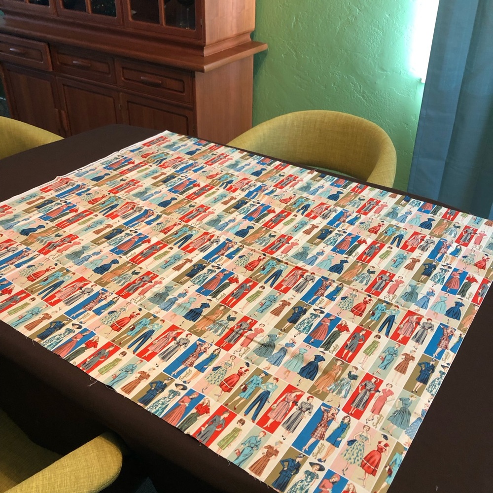 Vintage print material